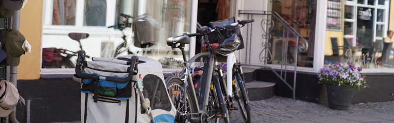 Cykler i Sæby gågade
